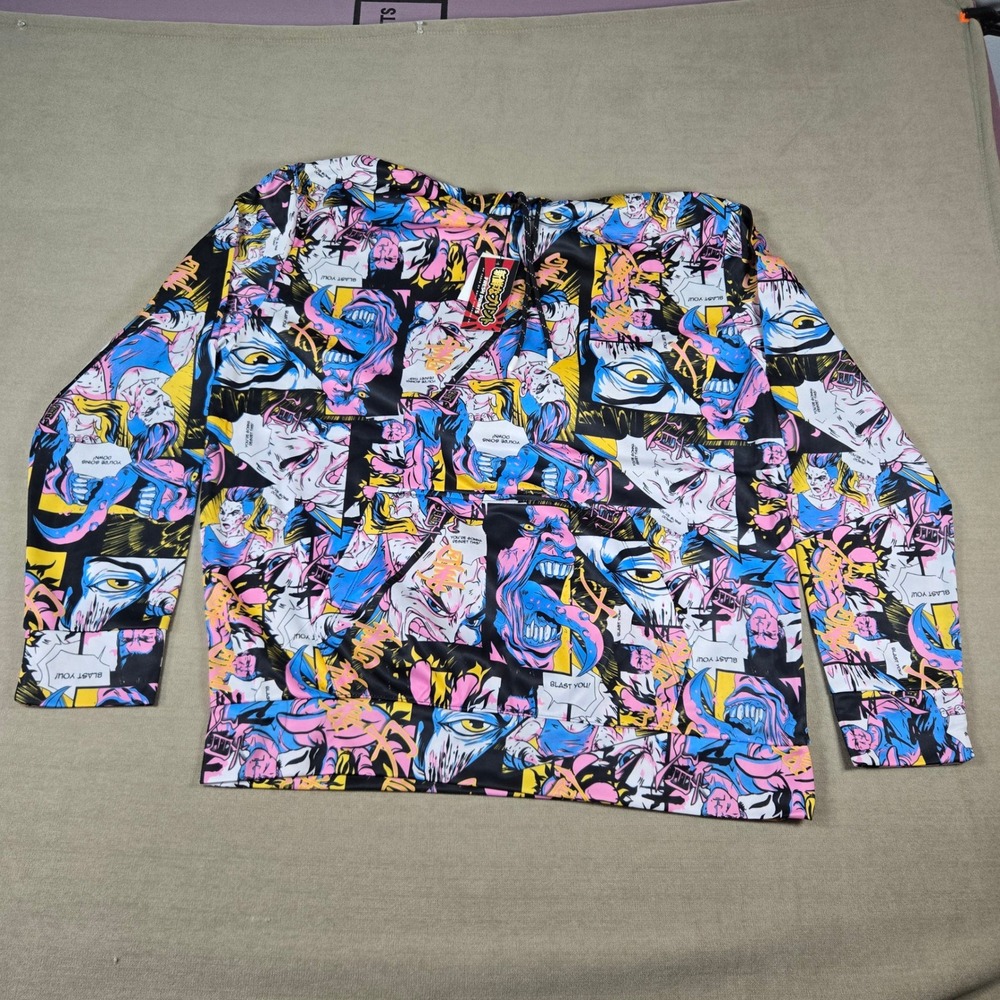 Fresh Prints‎ of Tokyo Hoodie Graphic Print Pullover Sweatshirt Large Comic
